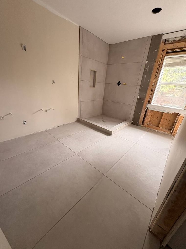 Bathroom floor & shower tile — Instant Solutions LLC